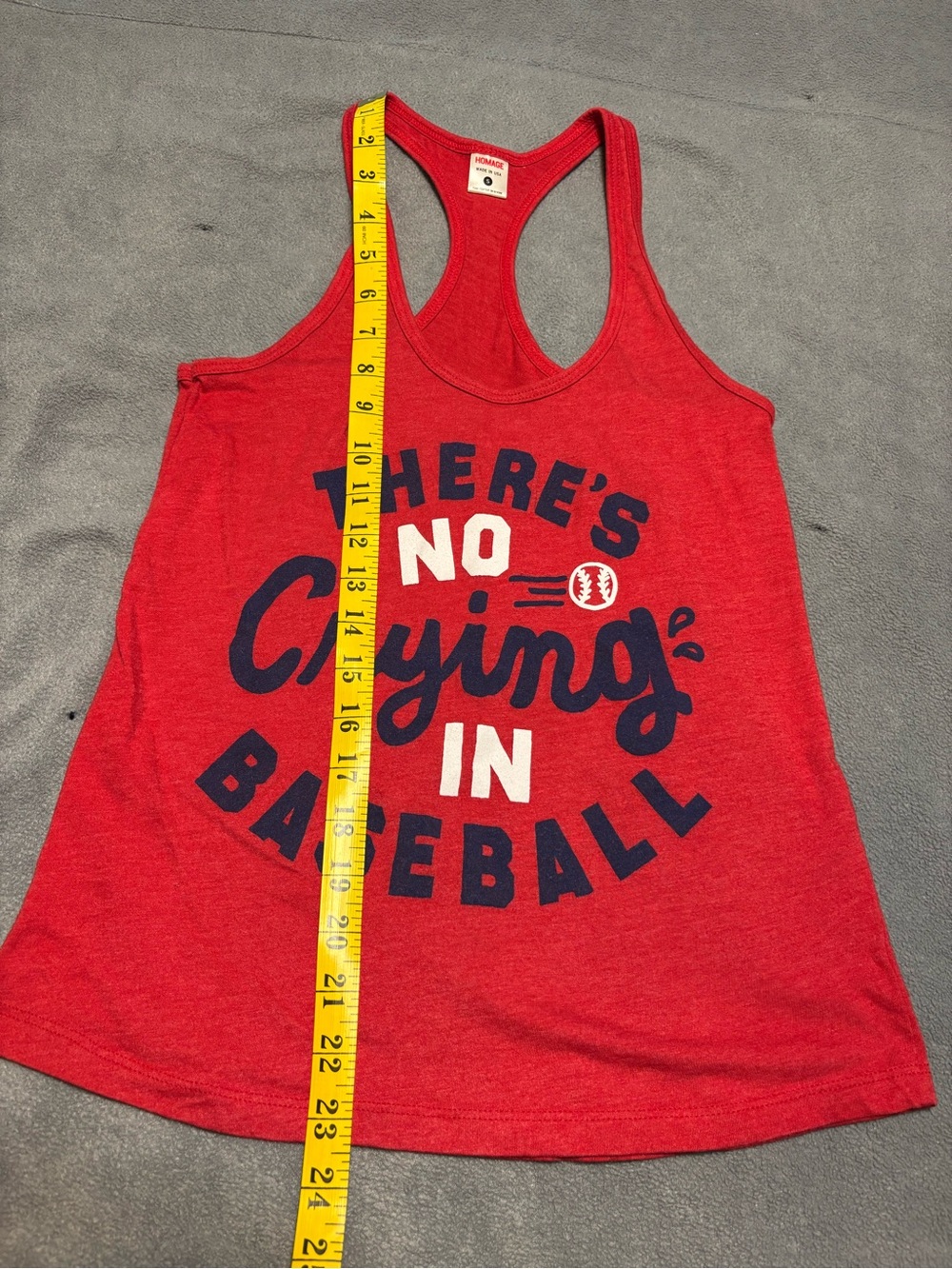 HOMAGE Red Racerback Tank Top - Picture 5 of 5